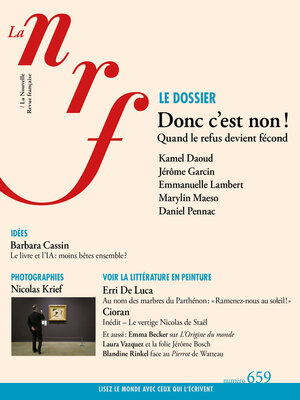 cover image of La Nouvelle Revue Française, N° 659